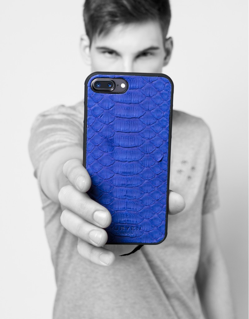 iPhone 7 Plus case BLUE PYTHON